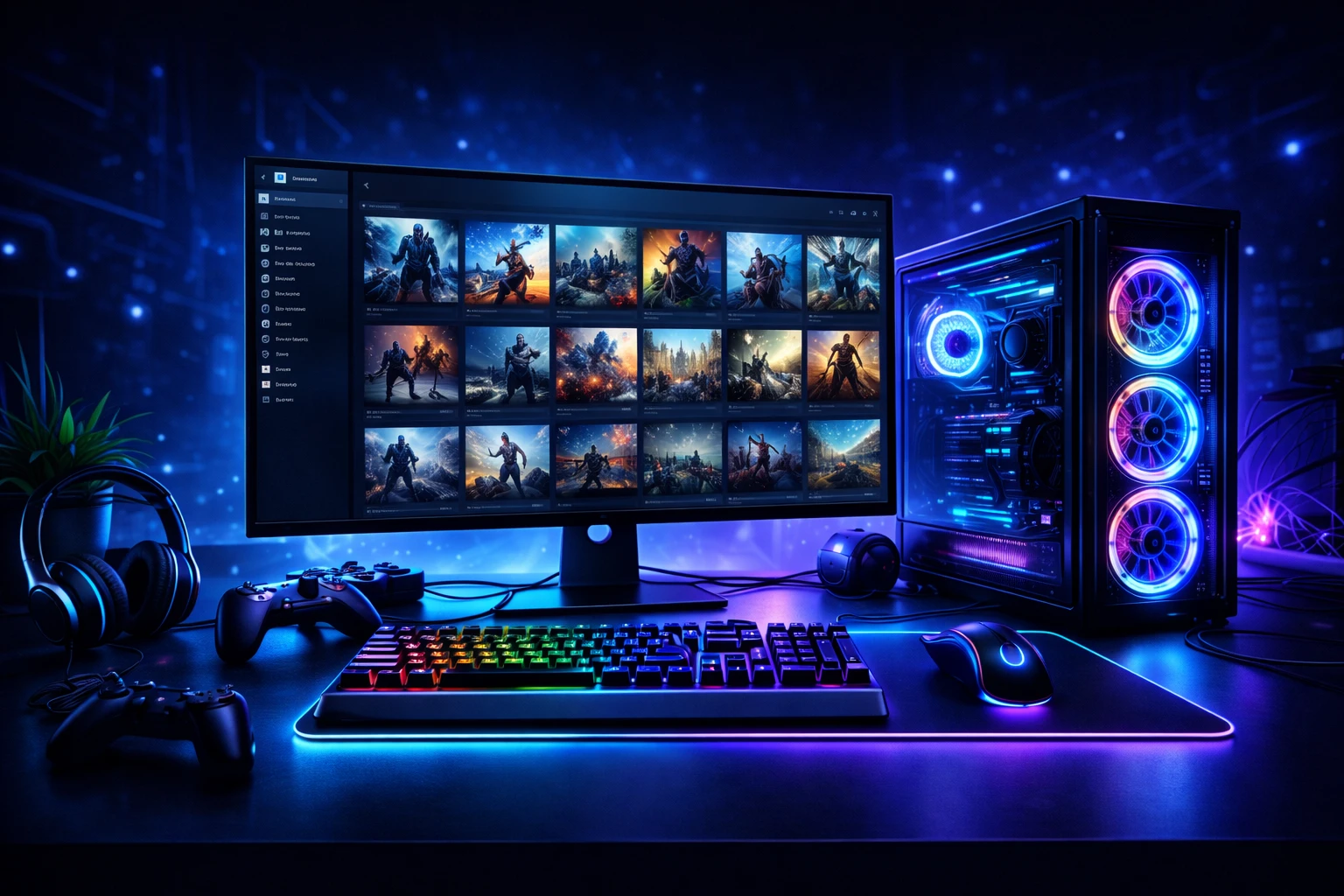 Gry na PC i klucze Steam, biblioteka gier komputerowych